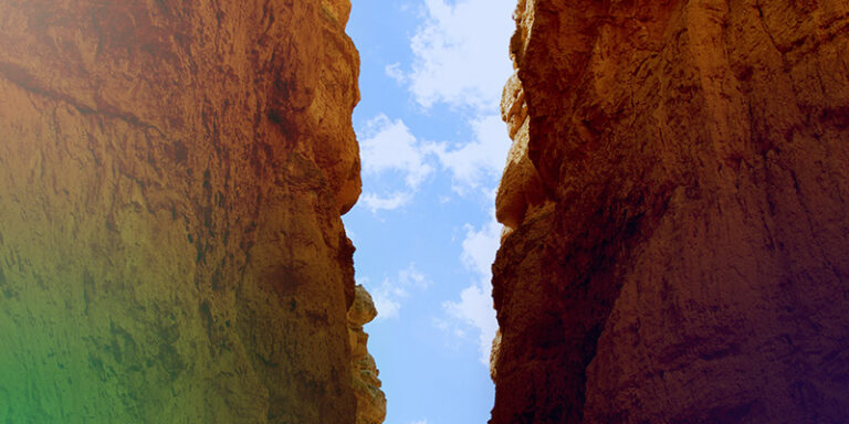 Two rock walls to symbolize separating personal and business finances